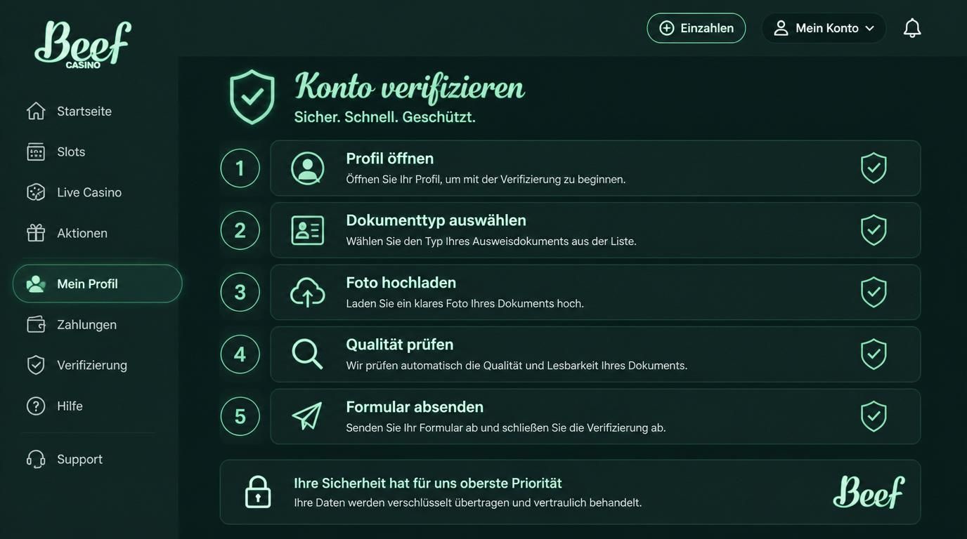 KYC Upload Prozess Schritt für Schritt