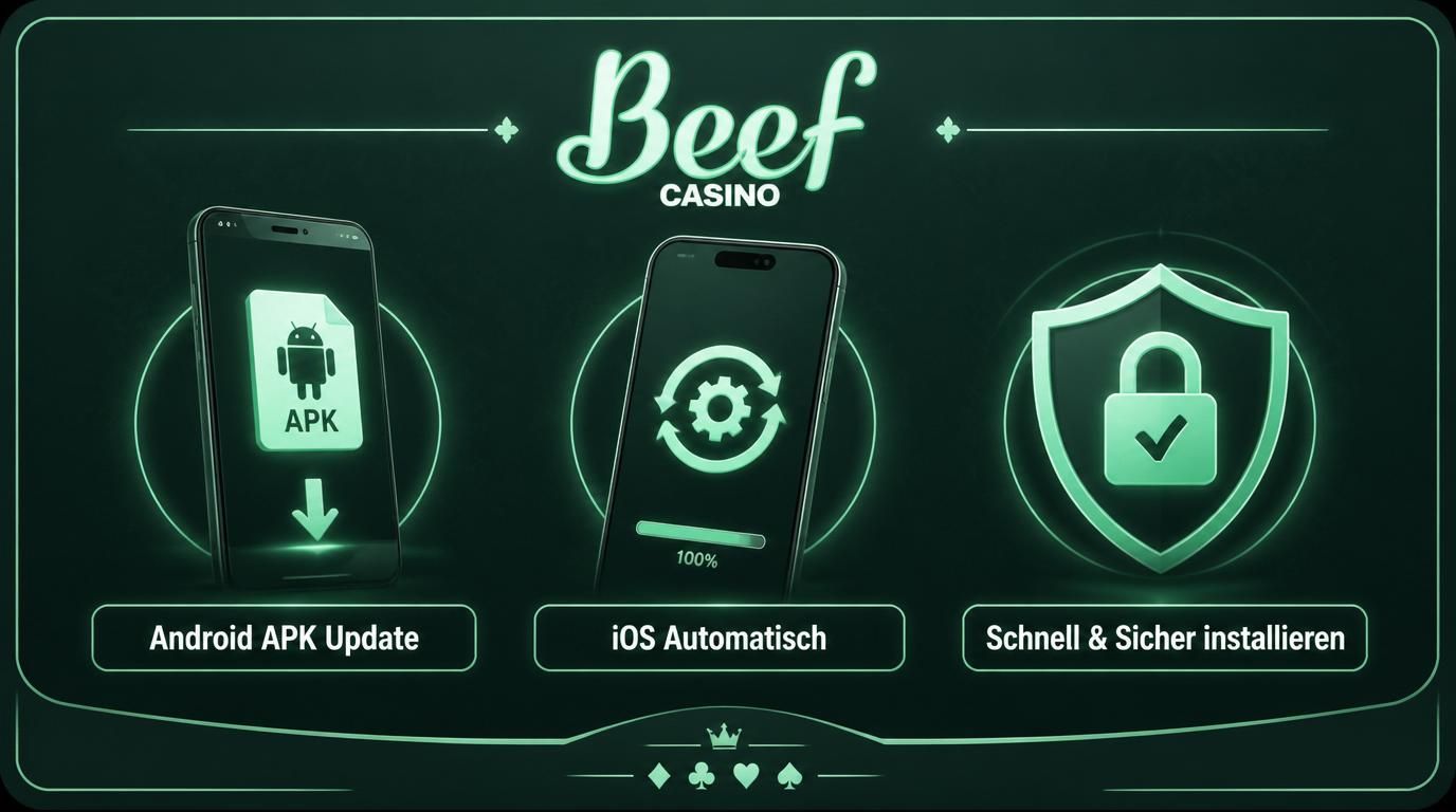 App-Update-Prozess mit Android und iOS in einem Bild